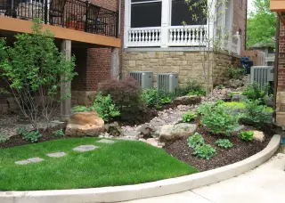 Drainage system protecting home foundation